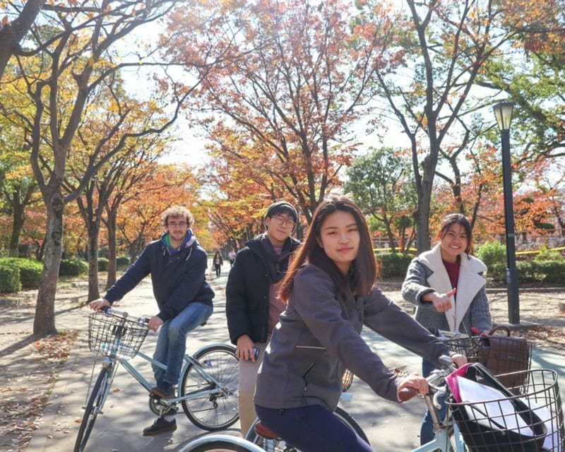 5-Hour Osaka Highlights Bike Tour with Lunch - FamilyMart Tenmabashi: where the tour starts and your bike adventure does too
