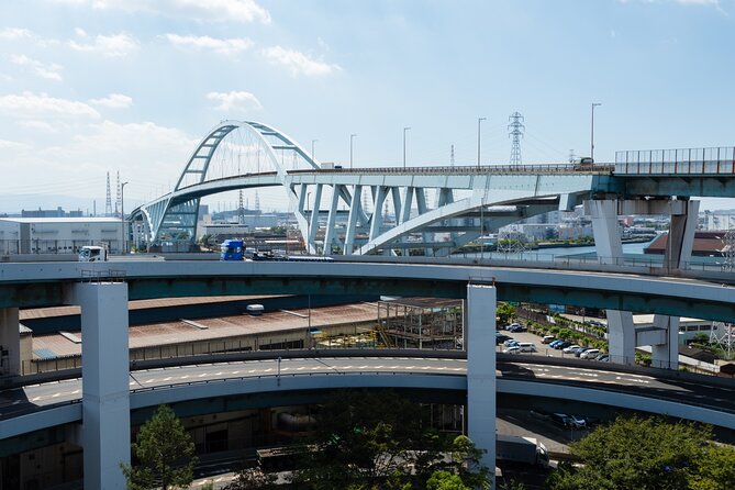 Half day Osaka Bay Area Cycling with E-Assist Bicycle Tour - Sensai Bridge steepness, ferry alternatives, and staying in control