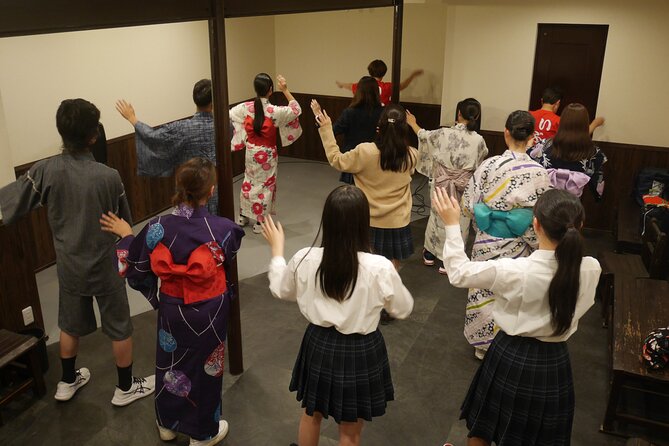 Let’s Dance Bon Odori Japanese folk Dance near Tsutenkaku - Bon Odori near Tsutenkaku: why the location matters