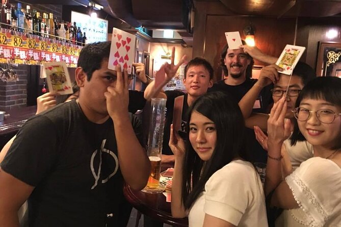 Meet Locals experience Fun Chat Drink Osaka International Party - Where it happens: HUB Umeda Chayamachi and the check-in moment