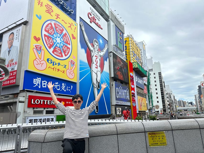 Osaka: A Private Guided Walking Tour of 5 Must-See Sights - Dotonbori neon, the Glico sign, and a real lunch window