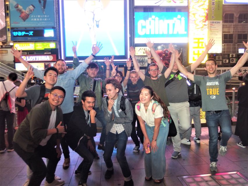 Osaka: Bar-Hopping Night Tour in Namba - Dotonbori at night: the Glico Sign photo moment that actually makes sense