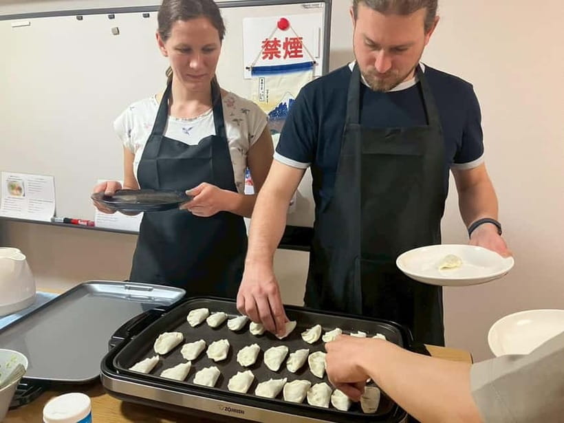 Osaka: Cooking Class Ramen & Gyoza Course in Nanba - What you learn: ramen technique and gyoza folding skills