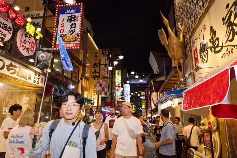 Osaka: Dark Side of Osaka Night Walking Tour - Jyanjyan Yokocho: a narrow alley with mid-century nostalgia