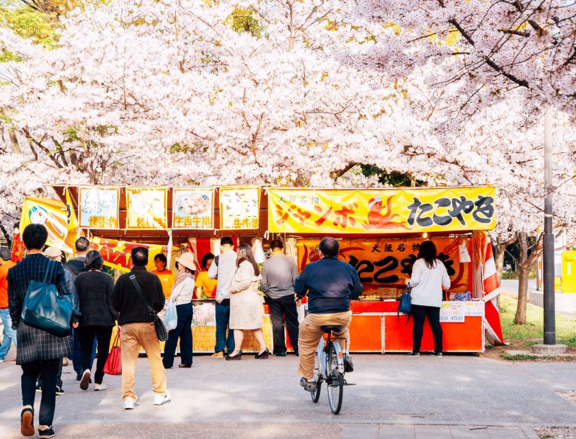 Osaka: Daytime Hanami (Cherry Blossom) and Food Tour - Karahori is the point of this Osaka Hanami day