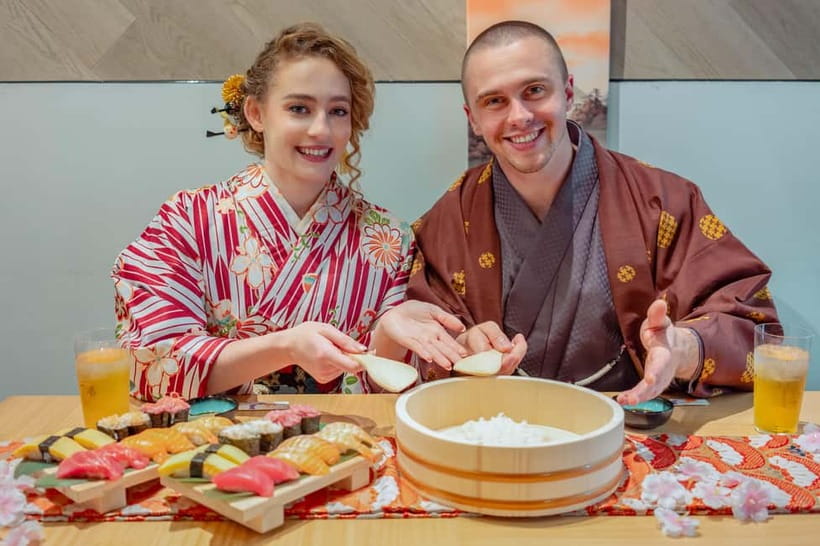 Osaka Dotonbori: Sushi Making Experience - Learning the technique that makes sushi rice behave