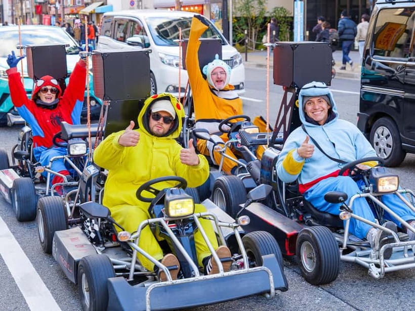 Osaka: Guided Go Karting Tour in a Funny Costume - Before You Start in Namba: Licenses, Limits, Costume Picking