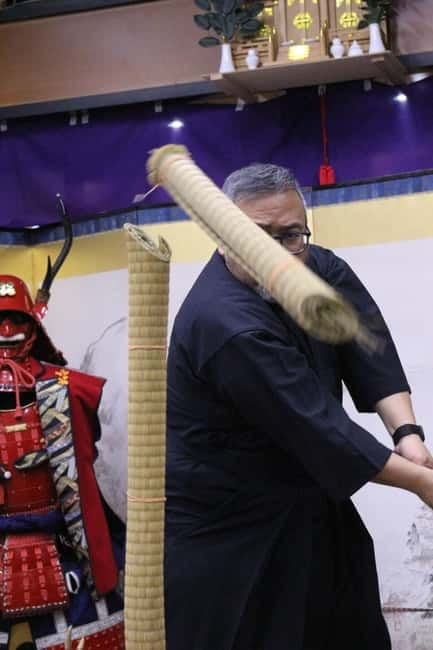 Osaka: Learn Bushido - Trial Slashing with Samurai Sword - Sword Etiquette and Samurai Manners: What You Learn Before Cutting