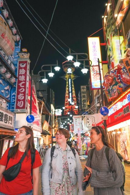 Osaka: Local Foodie Tour in Dotonbori and Shinsekai - Takoyaki box and drinks: finishing strong in the neon zone