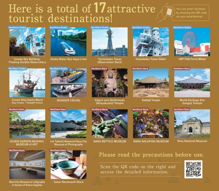 Osaka-Nara: 2-Day Discovery Pass - The northern route plan: Osaka views, tower fun, and river time