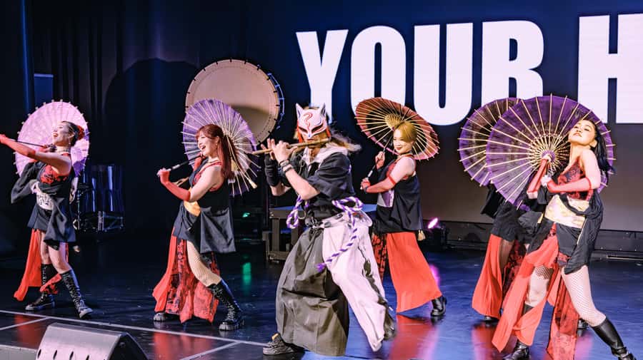 OSAKA NIGHT FUSION Japanese Taiko Kabuki Samurai Dance Show - Getting there: the 4th-floor Tempo Harbor Theater meetup