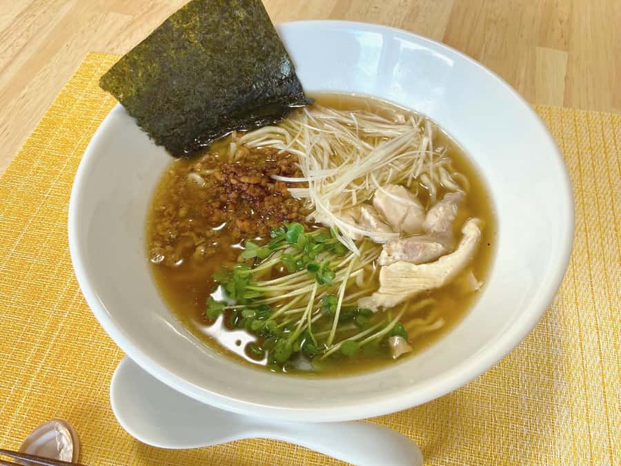 Osaka: Ramen and Gyoza Cooking Class in Dotonbori - Building the Broth: Chicken Bones and Dried Sardines, Then Soy Sauce
