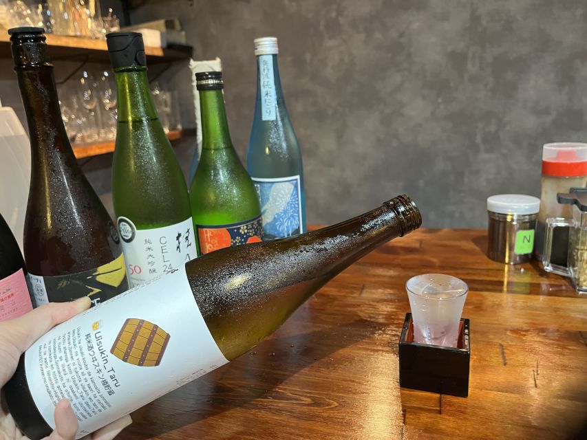 Osaka Sake Tasting with Takoyaki Cooking - How many sakes will you taste in 2 hours?