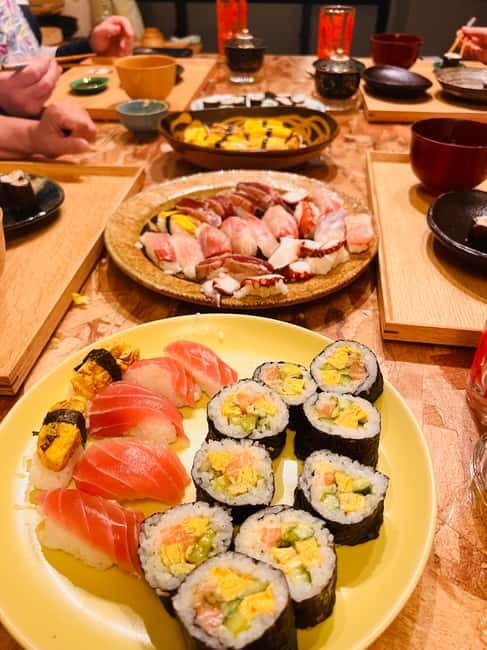 Osaka Sushi Miso soup Adventure: A Journey of Exotic Flavors - What you make: nigiri, tuna zuke, kombu-jime salmon