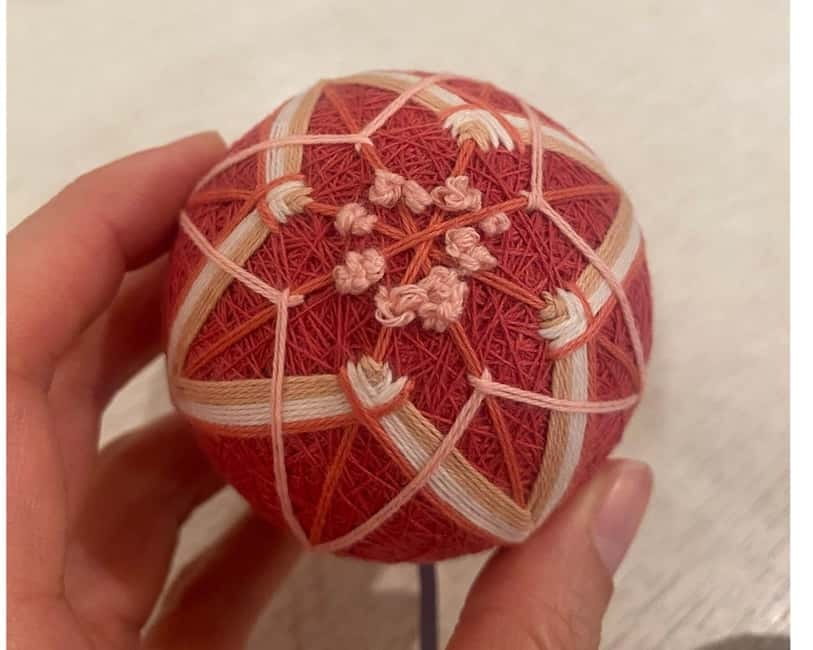 Osaka: Temari Embroidery Workshop - Instructor Guidance in English and Spanish (Small Group Help)