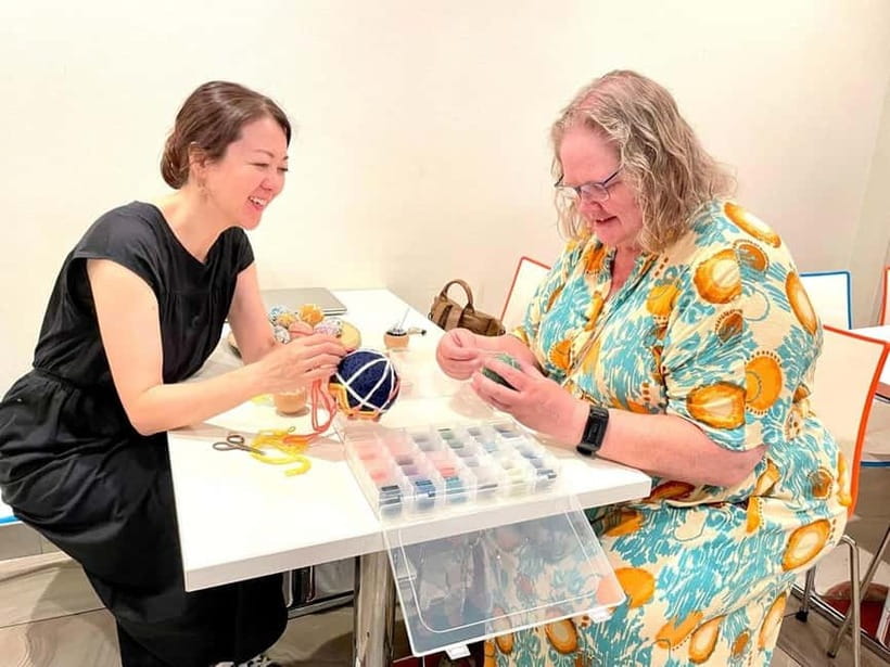 Osaka: Temari Embroidery Workshop - Where You Meet in Shinsaibashi (and Why That’s Convenient)