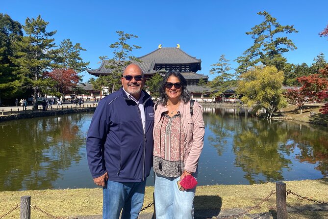 Private Tour to Nara from Osaka with English speaking Driver - Kasuga Taisha Shrine and Wakakusayama hill views