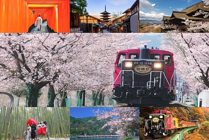 Sagano Romantic Train & Arashiyama, Kiyomizudera, Fushimi Inari Taisha Day Tour - A smart way to do Kyoto from Osaka (without constant routing)